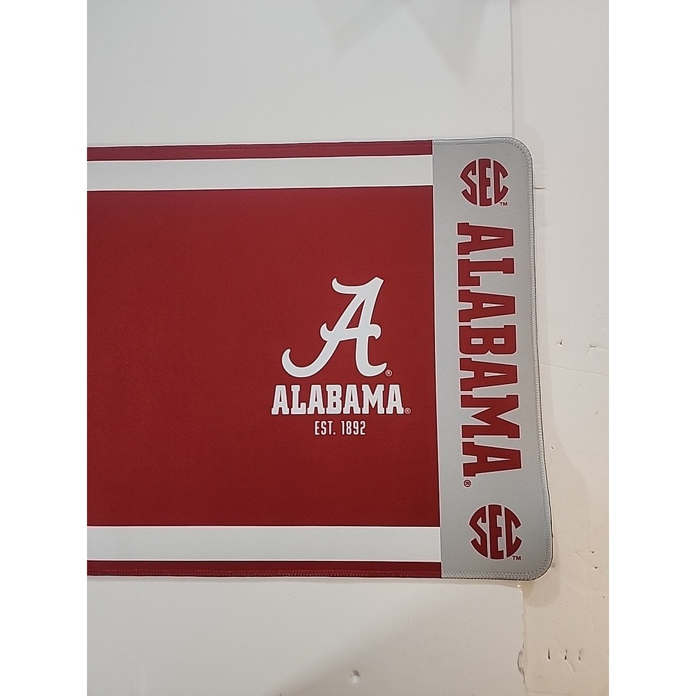 Alabama Crimson Tide FOCO Extended Gaming Mouse Pad Desk Mat 16"x35" - Picture 2 of 4